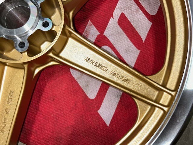 希少品　ホンダ CB750K0/K1/K2/K3/K4/K5/K6 用 ハヤシキャストホイール 前後セット　チューブレス対応　車検対応 JWL刻印有り　中古美品_画像2