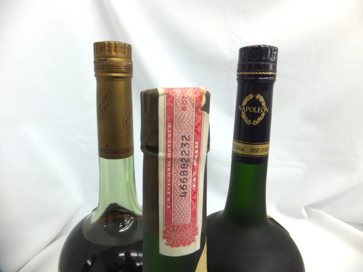 COURVOISIER クルボアジェ ナポレオン 3本セット ブランデー 700ml / 750ml_画像6
