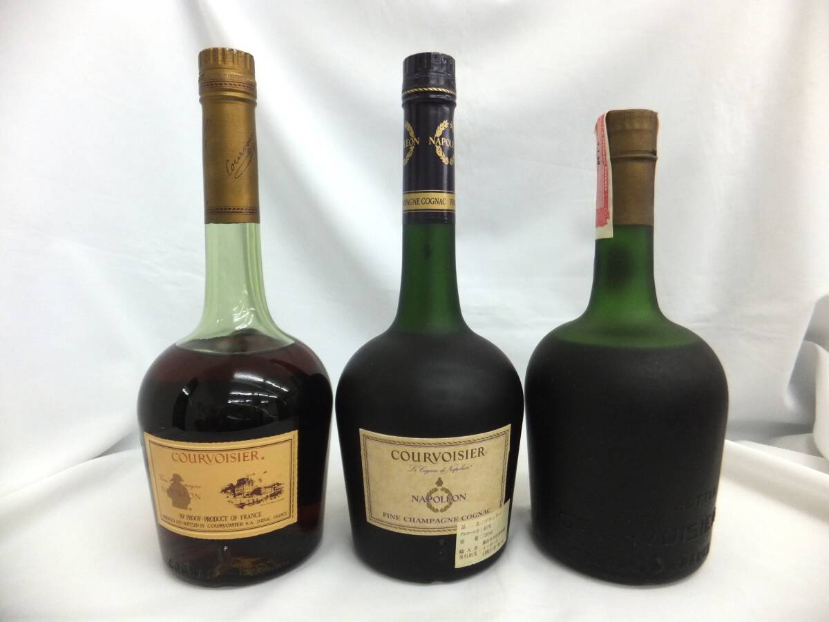 COURVOISIER クルボアジェ ナポレオン 3本セット ブランデー 700ml / 750ml_画像5