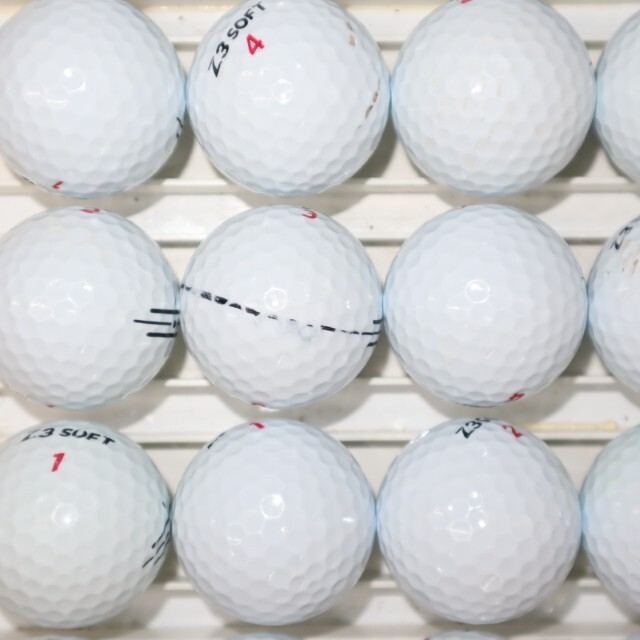 25個 Z3 SOFT Bランク 中古 ロストボール ゼットスリーソフト ゴルフボール 送料無料 snt_画像8