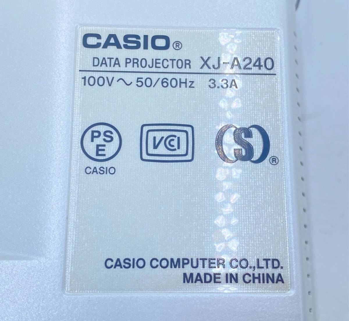 CASIO カシオ プロジェクター XJ-A240 2500lm 114時間_画像2