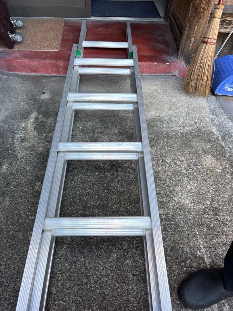 直接引取り アルインコ 2連梯子 SX-103D アルミ製 7段 伸縮はしご_画像7