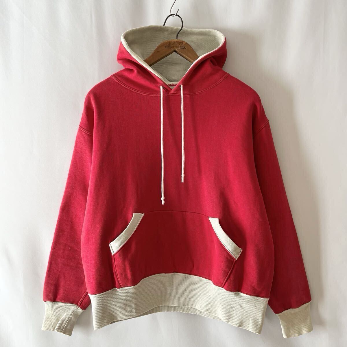 50s AKOM? Pilgrim? 2トーン ダブルフェイス スウェット パーカー ビンテージ 50年代 Wフェイス フーディ オリジナル ヴィンテージ_画像2