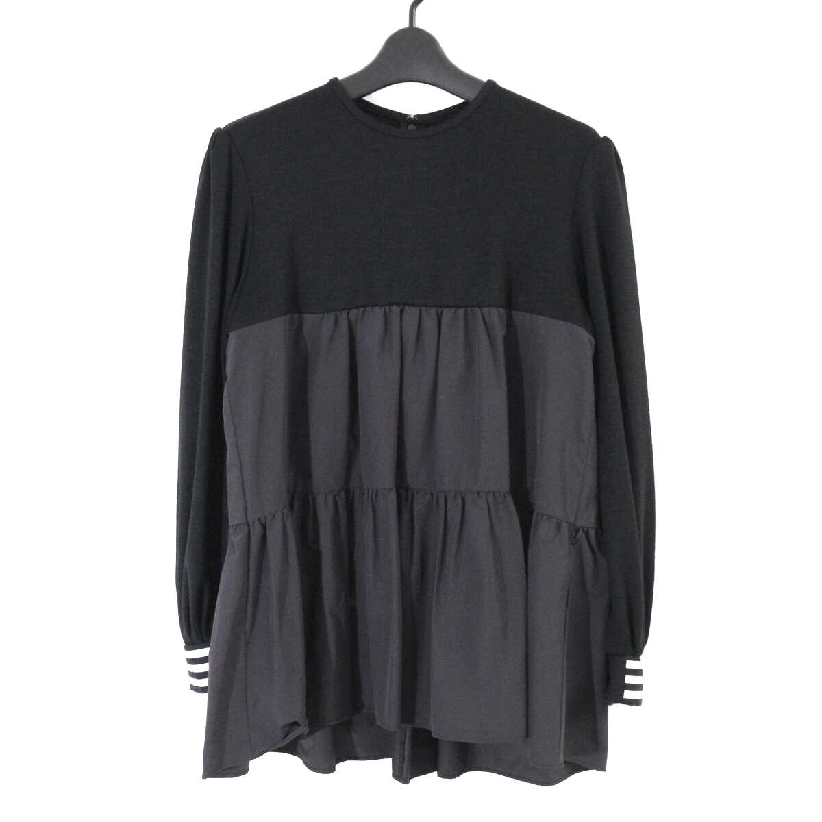 BORDERS at BALCONY ポップアップ限定 WEEKEND TIERED TOP ウィークエンドティアードトップス 38 BD2021-2B-75 ボーダーズアットバルコニー_画像1