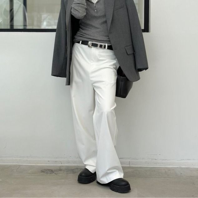 新品 L'Appartement Lisiere 23AW ストレッチギャバローライズパンツ 34 23030560500630 アパルトモン リジエール_画像4