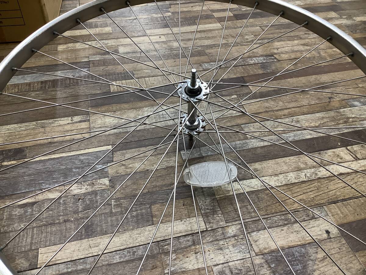 W115 Panasonic ViVi DX パナソニック ビビ・DX(BE-END635K)26インチ 電動アシスト自転車 前後ホイールセット 中古品_画像9