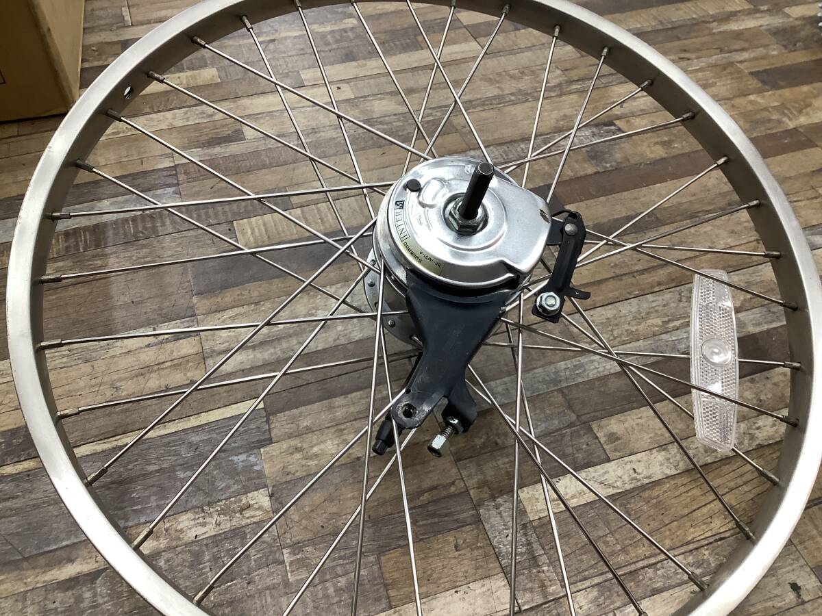 W117 Panasonic Gyutto mini パナソニック ギュットミニ(BE-ENMM033P)20インチ 電動アシスト自転車 前後ホイールセット 中古品_画像3