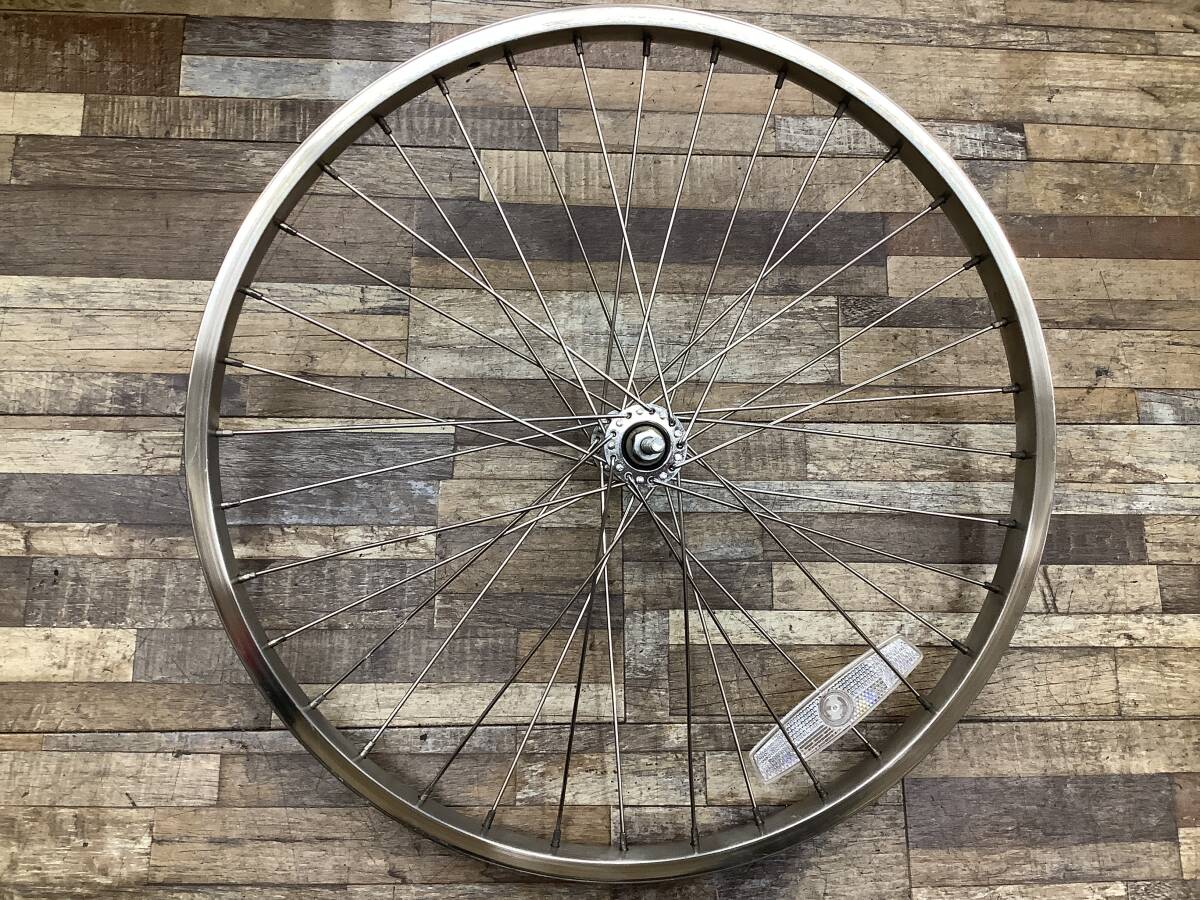 W117 Panasonic Gyutto mini パナソニック ギュットミニ(BE-ENMM033P)20インチ 電動アシスト自転車 前後ホイールセット 中古品_画像8