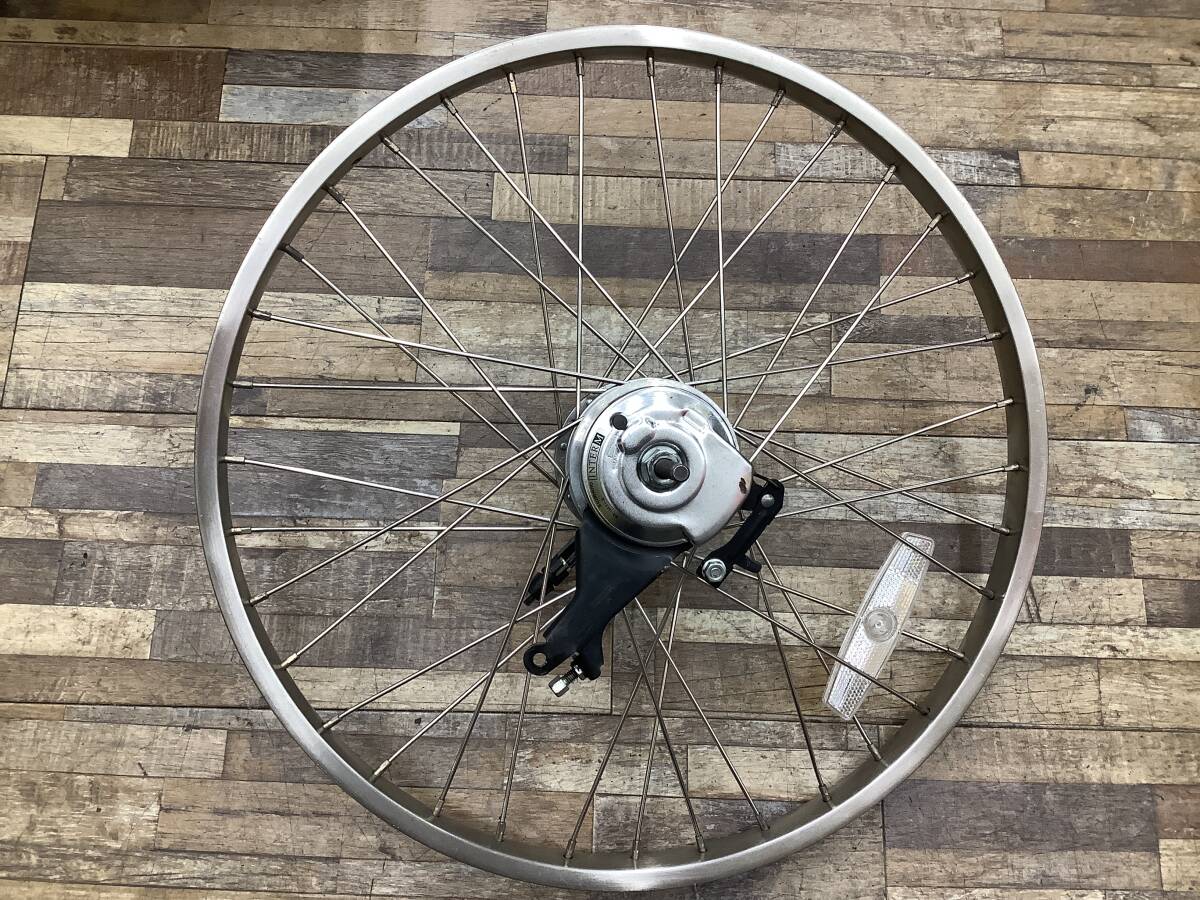 W117 Panasonic Gyutto mini パナソニック ギュットミニ(BE-ENMM033P)20インチ 電動アシスト自転車 前後ホイールセット 中古品_画像2