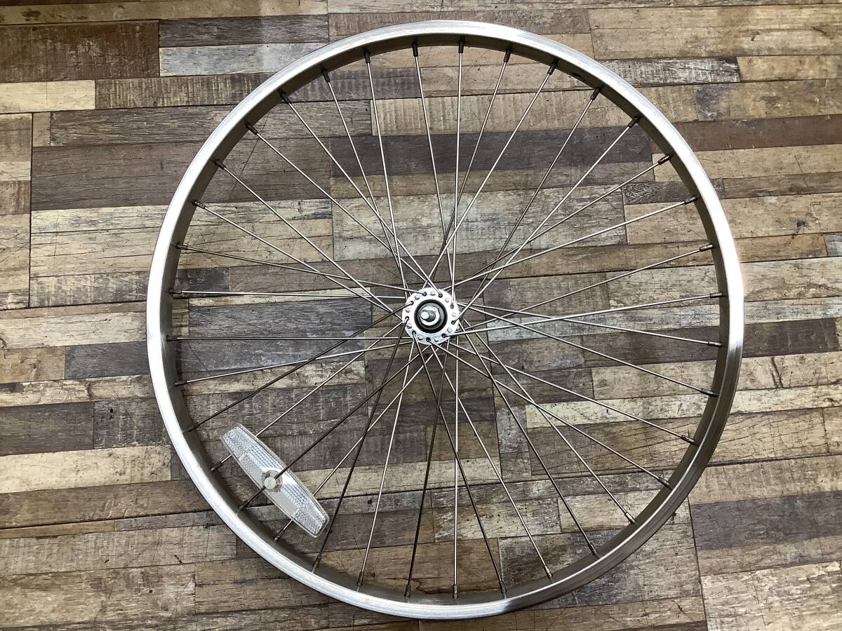 W117 Panasonic Gyutto mini パナソニック ギュットミニ(BE-ENMM033P)20インチ 電動アシスト自転車 前後ホイールセット 中古品_画像6