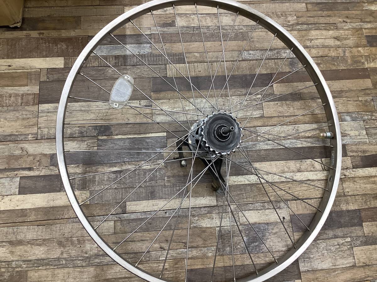 W118 BRIDGESTONE Assista Stila L ブリヂストン アシスタスティラL(AS6L49)26インチ 電動アシスト自転車 前後ホイールセット 中古品_画像4