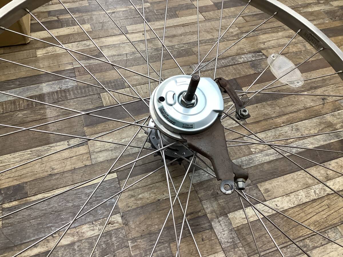 W118 BRIDGESTONE Assista Stila L ブリヂストン アシスタスティラL(AS6L49)26インチ 電動アシスト自転車 前後ホイールセット 中古品_画像3