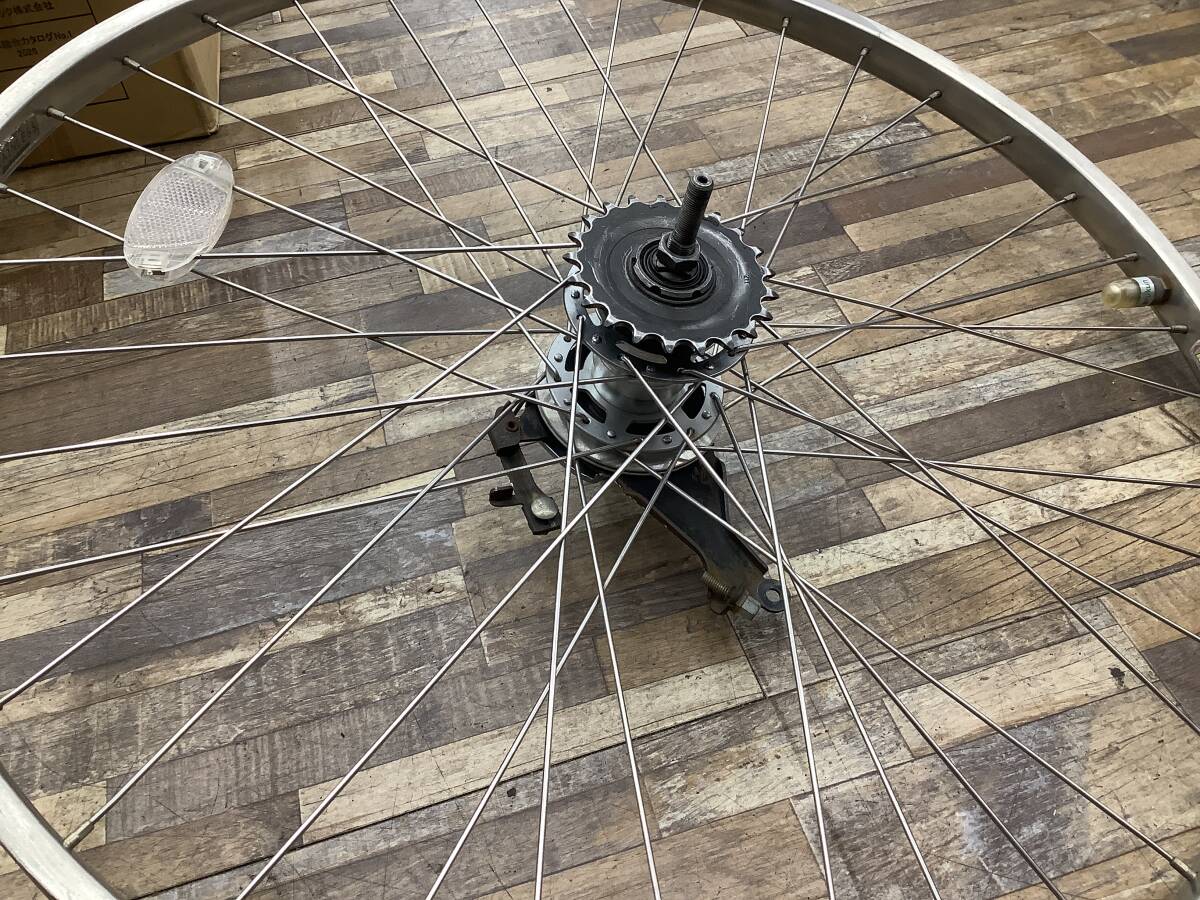 W118 BRIDGESTONE Assista Stila L ブリヂストン アシスタスティラL(AS6L49)26インチ 電動アシスト自転車 前後ホイールセット 中古品_画像5