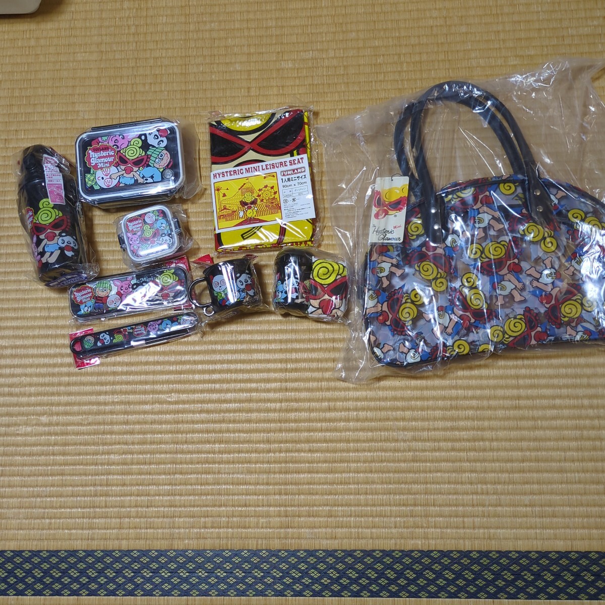 ②ヒスミニブラックランチセットプールバッグ 合計9点_画像1