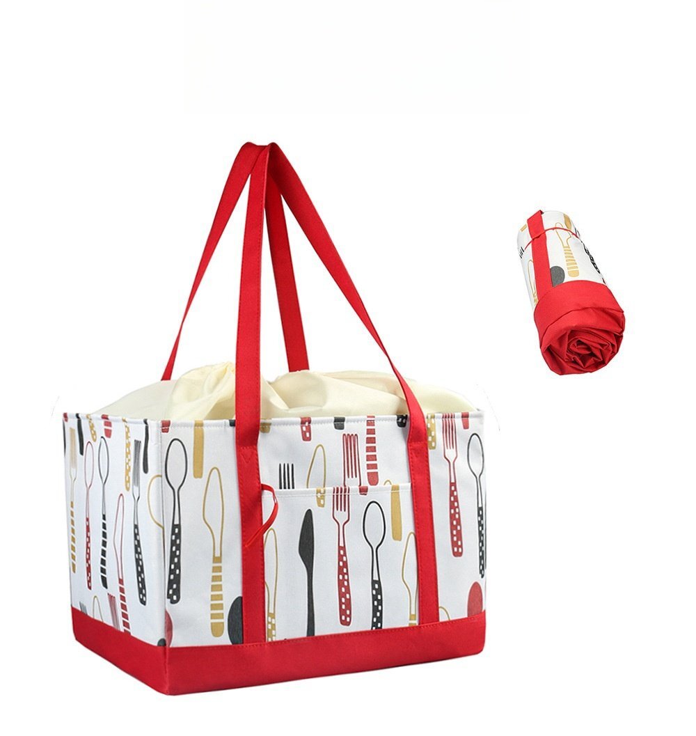  большая вместимость reji корзина сумка теплоизоляция термос 30L эко-сумка складной мешочек мой сумка aluminium кемпинг пикник красный 066