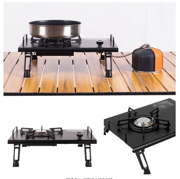 シングルバーナー 折りたたみ式 ガスストーブ 軽量 1.9kg カセットコンロ 調理器具 キャンプ アウトドア シルバー hw878sl_画像2