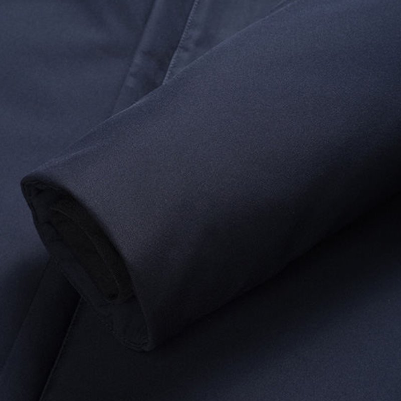 高級◆イタリア製 メンズ 中綿コート ビジネス 防風 保温 フード脱着式 裏起毛 秋冬用 アウター 2XL/52 fz135_画像10