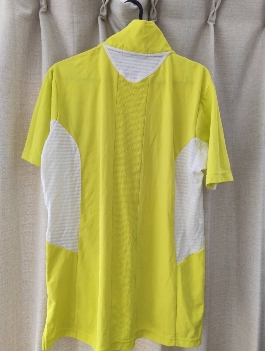 「美品・送料無料］ルコック　ハーフジップポロシャツ　QG2768　Lサイズ　スマートフィット_画像2