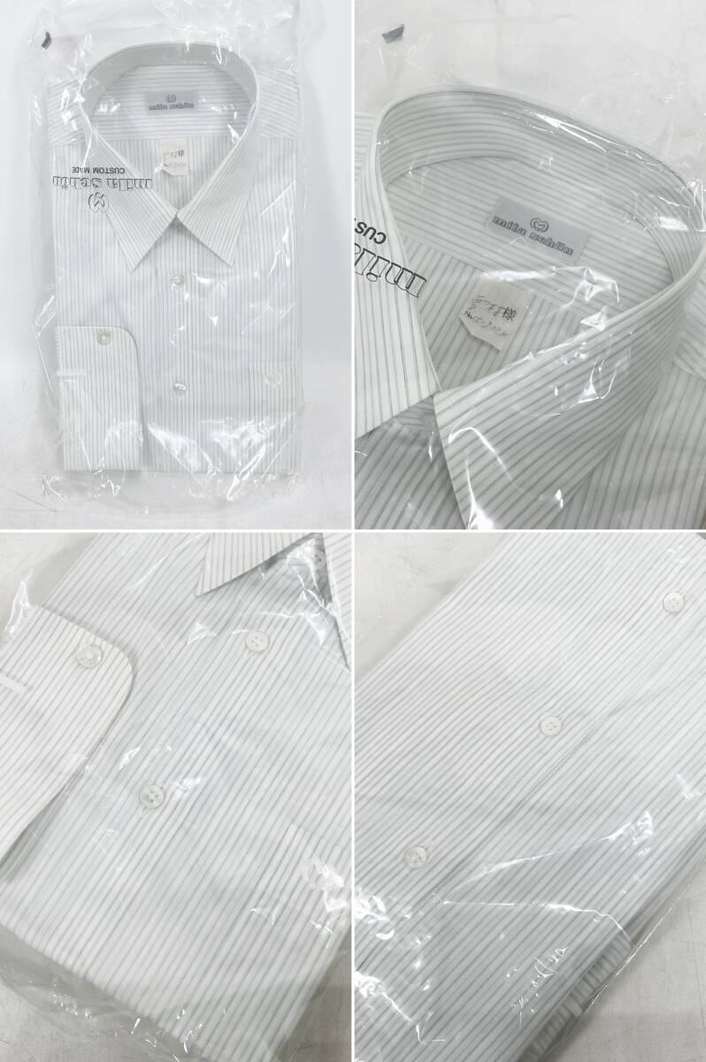 未使用 4点セット 長袖 カッターシャツまとめ 松坂屋 ミラショーン NOGUCHI mira schon 日_画像6