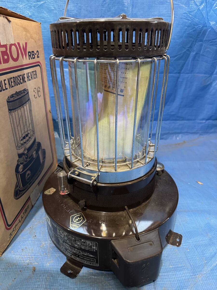 TOYOTOMI レインボー RAINBOW RB-2 石油ストーブ アンティーク 昭和レトロ 1円~ 当時物 家電 暖房器具 日_画像6