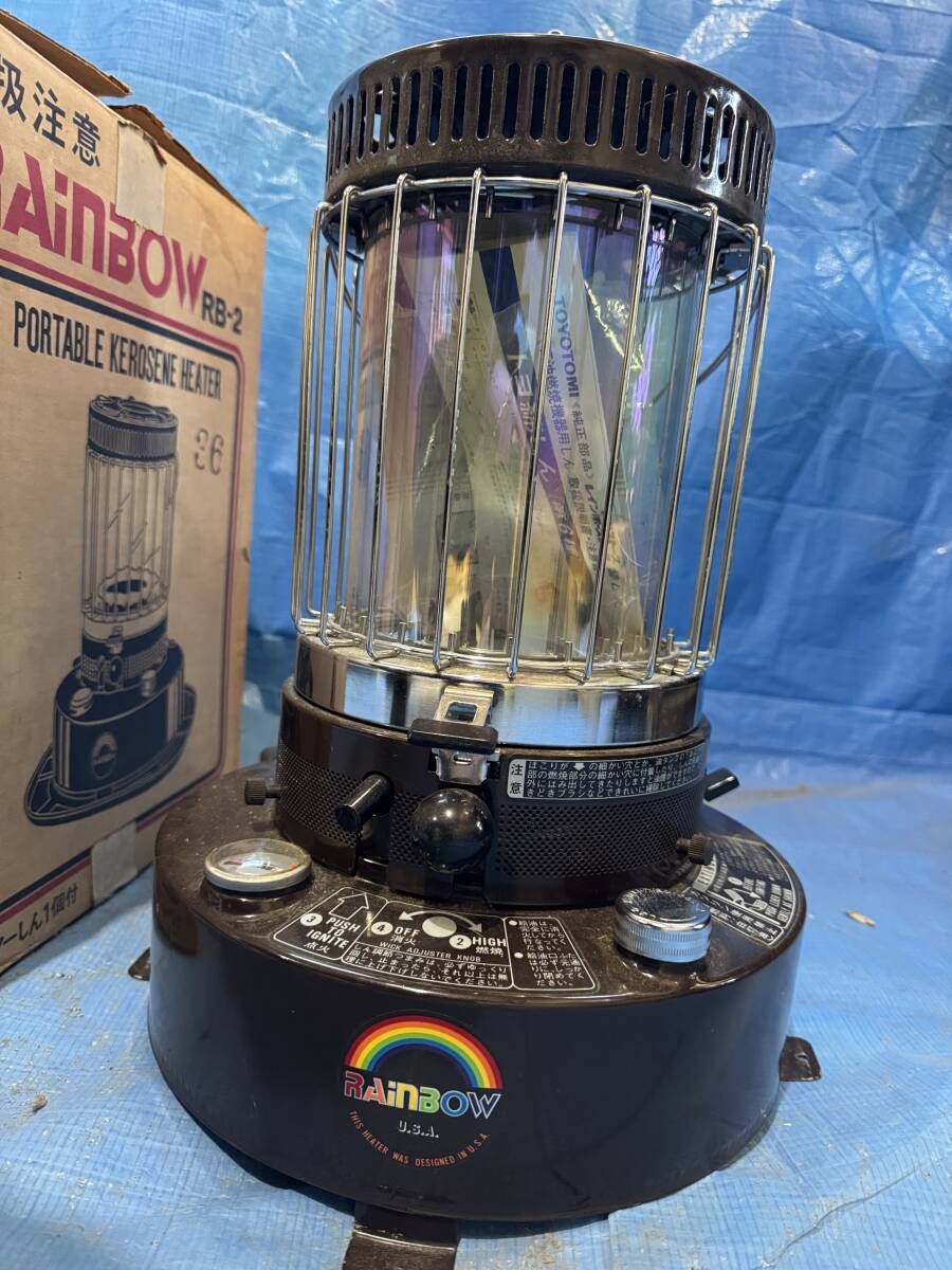TOYOTOMI レインボー RAINBOW RB-2 石油ストーブ アンティーク 昭和レトロ 1円~ 当時物 家電 暖房器具 日_画像4