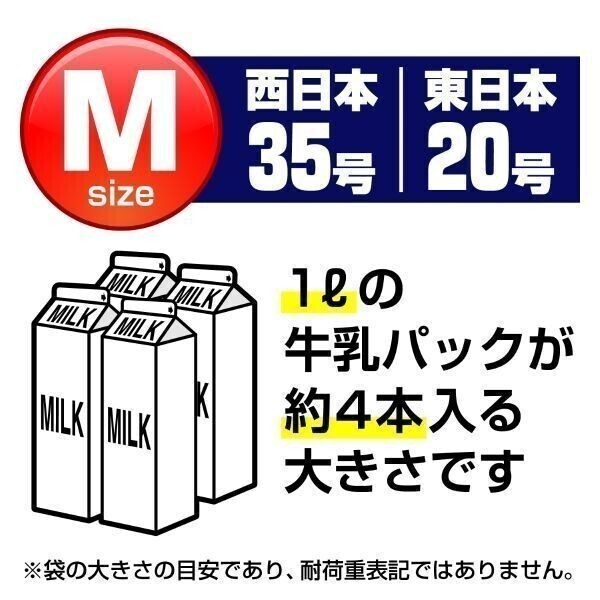 オルディ バランスパックネオ 手提げ袋 レジ袋 Mサイズ 35号 乳白 100枚X20パック_画像4