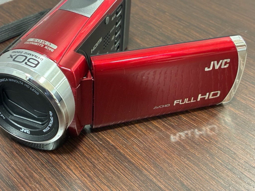 ★☆#909 JVC ケンウッド デジタルビデオカメラ Everio エブリオ GZ-E780-R動作確認済 +ロジテックデジタルビデオカメラ専用BDライター☆★_画像6