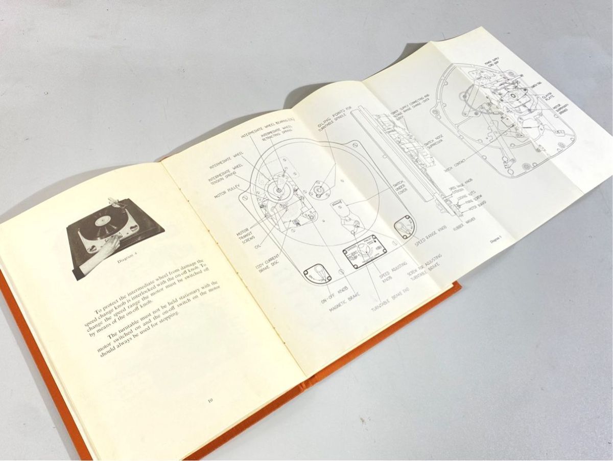 a2434 GARRARD ガラード 301 ターンテーブル 用 取扱説明書 英文 原本 マニュアル 外袋付_画像2