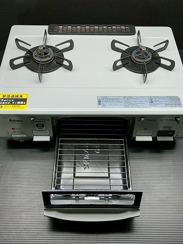 B19★パロマ Paloma ガステーブル JO-801V-L ガスコンロ LPガス ガス台_画像2