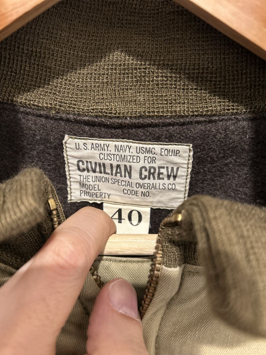 再出品　激渋　¥68200 FREEWHEELERS タンカース　プレーンモデル タンカースジャケット フライトジャケット_画像8