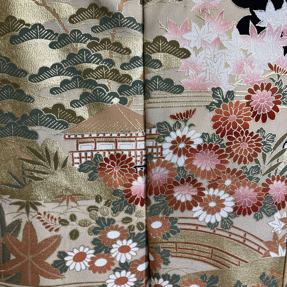 一右衛門No2537 黒留袖 8枚まとめ売り 金彩友禅 金駒刺繍 京友禅 正絹着物 刺繍 豪華留袖 留袖 大量まとめ売り大処分_画像4