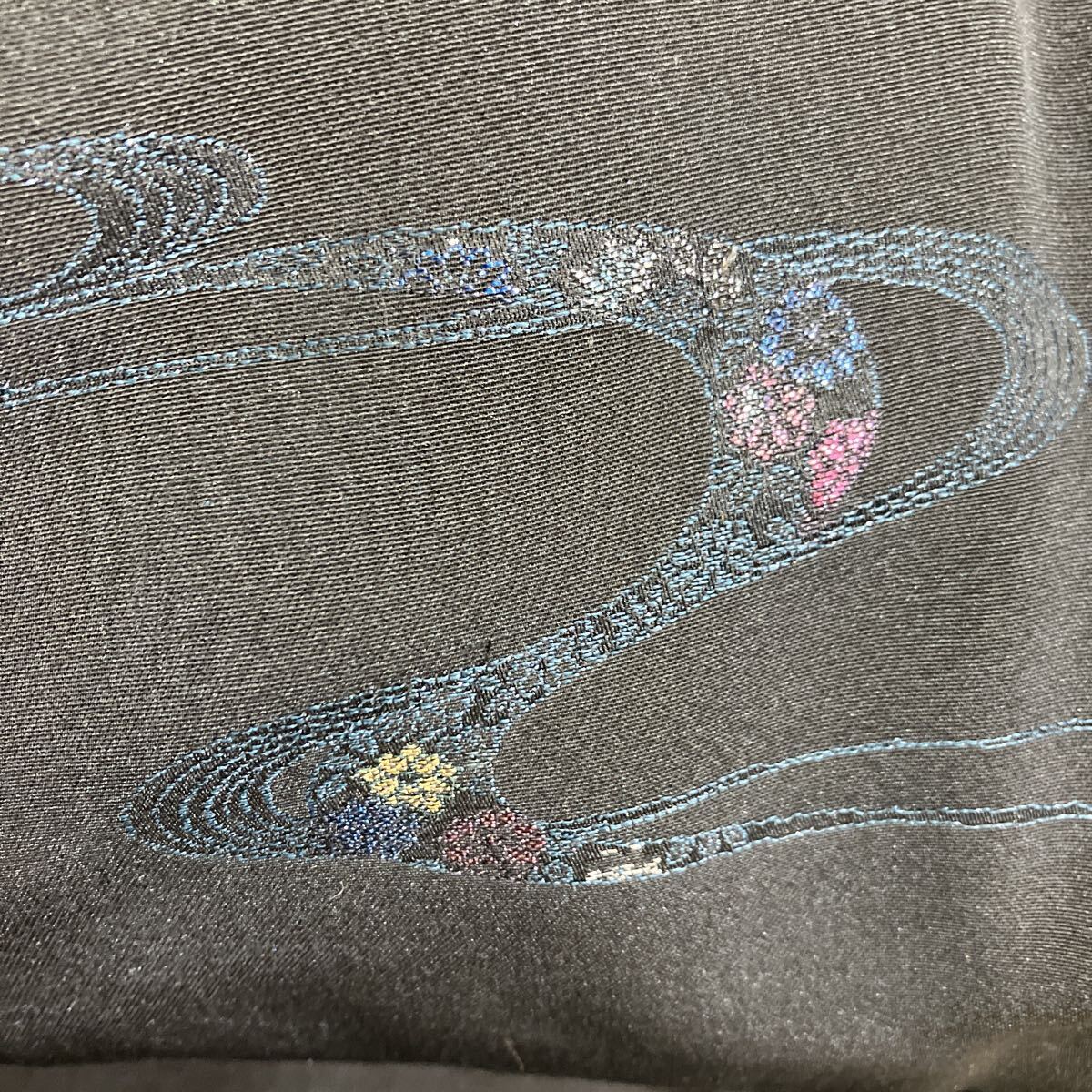 一右衛門No 2570 羽織 25枚まとめ売り 黒羽織 縫い取り 金通し 総絞り 刺繍 京友禅 正絹着物 大量まとめ売り大処分_画像7