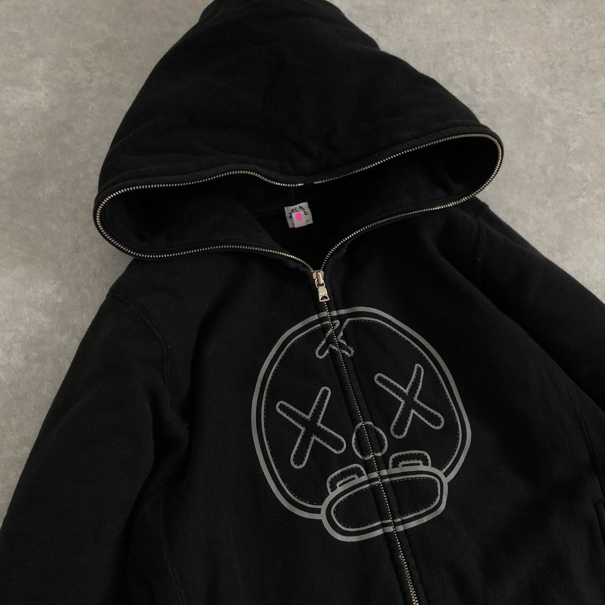 BAPE x KAWS●コラボ フルジップ スウェット パーカー●エイプ カウズ_画像1
