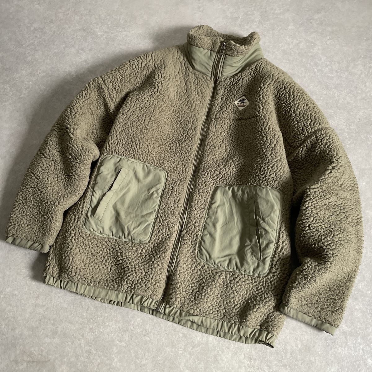 ROXY●XLサイズ●アウタージャケット ROXY WAVES ZIP パイピング ボア ジャケット レディース●ロキシー_画像2