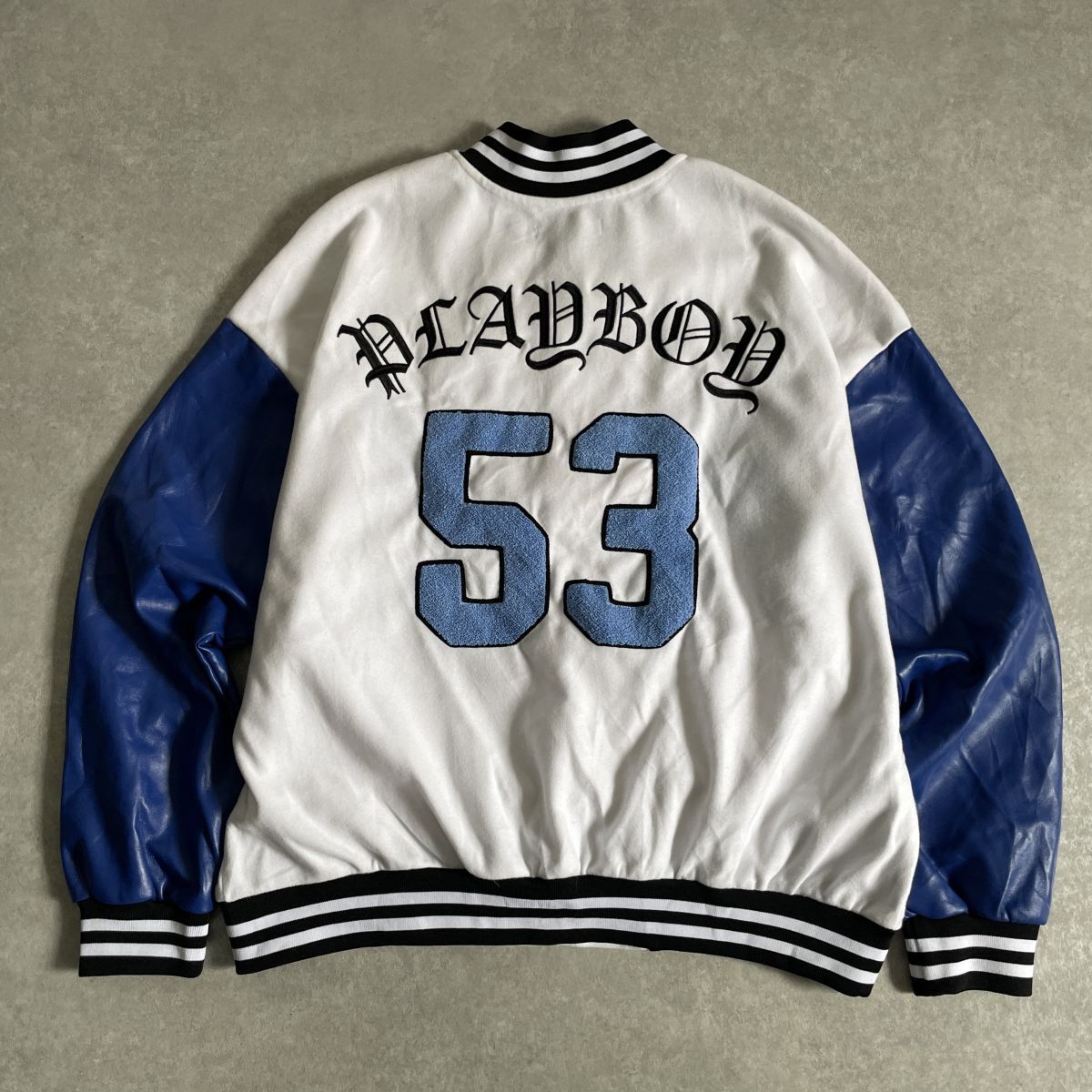 PLAYBOY*XL размер * куртка с логотипом блузон Logo пирог ru ткань кожа рукав длинный рукав длинный рукав * Play Boy 