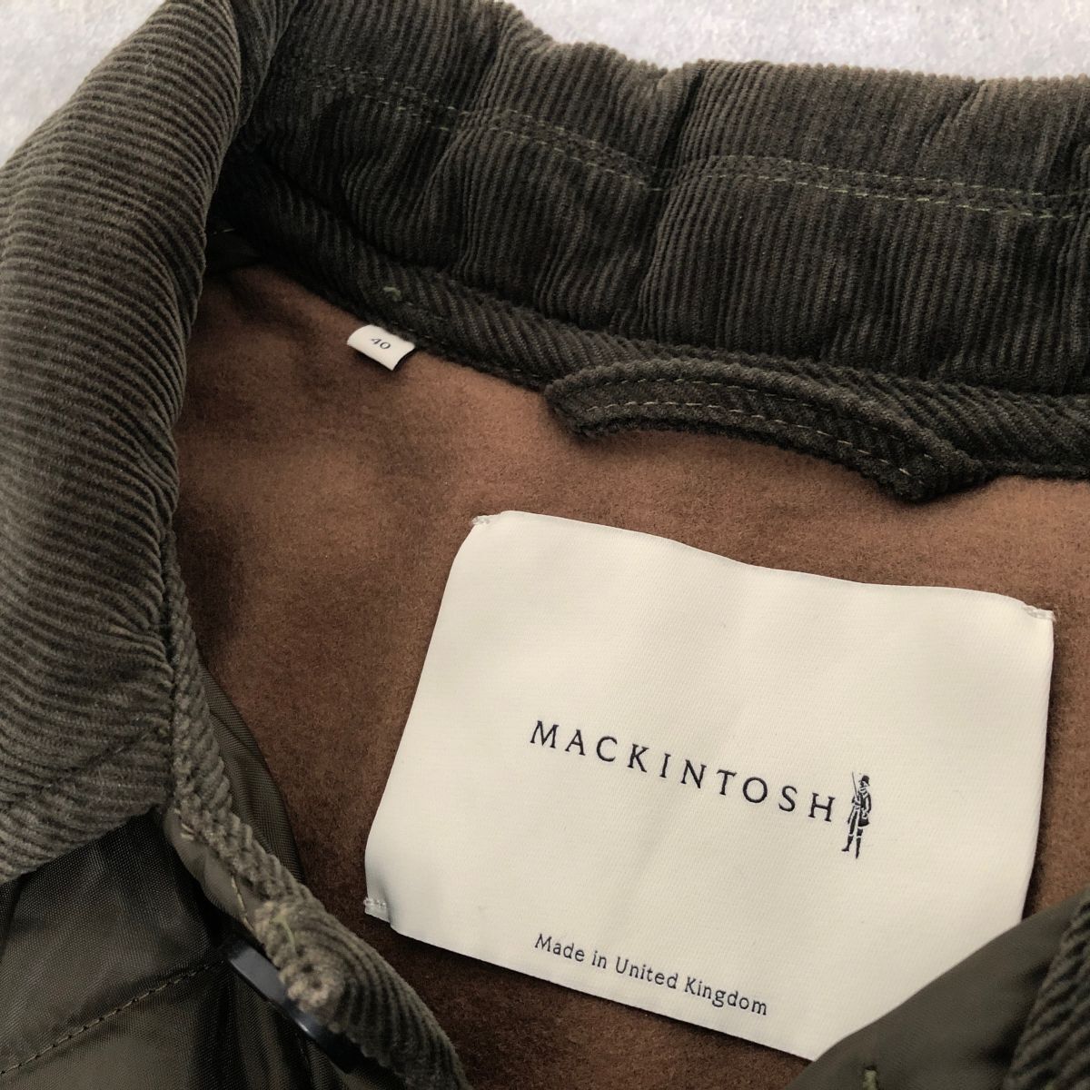 本家・英国製●MACKINTOSH●保温性キルティング ジャケット●マッキントッシュ_画像6