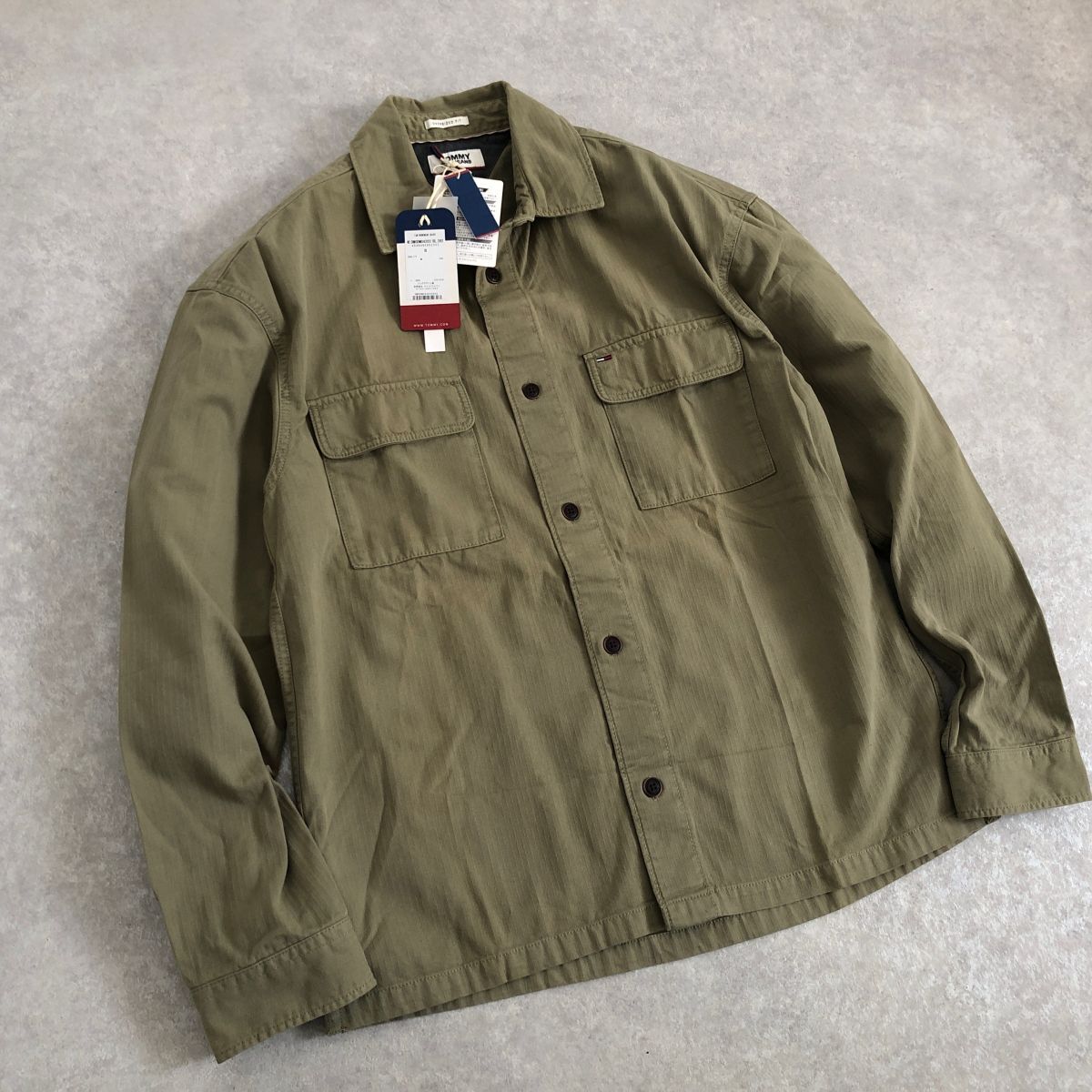 新品●TOMMY JEANS●ミリタリー デザイン シャツ●トミーヒルフィガー_画像3