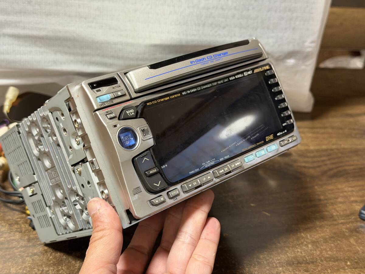メンテ動作品□アルパイン製2DIN 3CD/MDデッキ MDA-W892J 動作確認済 1998年モデル_画像6