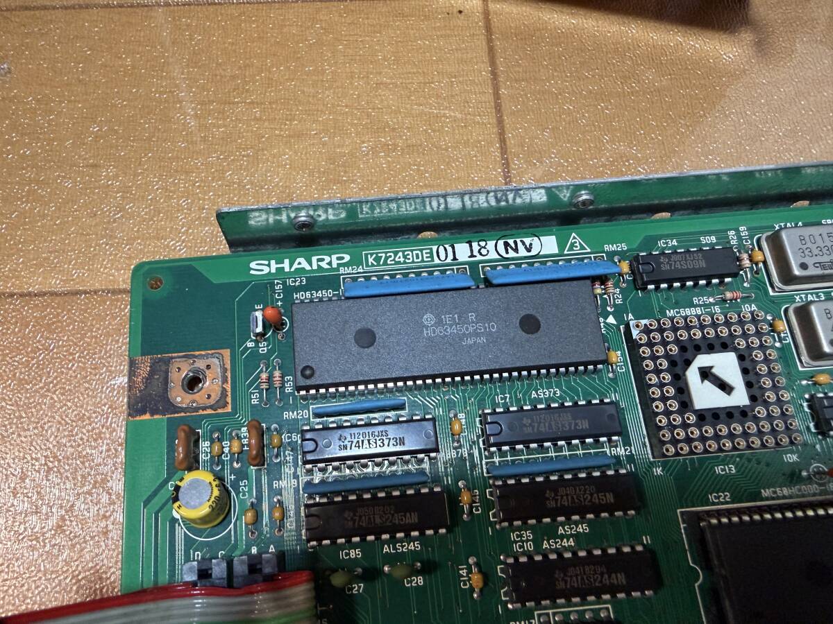 希少動作品□シャープ・X68000 XVI(CZ-634C-TN)純正マザーボード I/Oポート、映像出力ボード付属_画像3