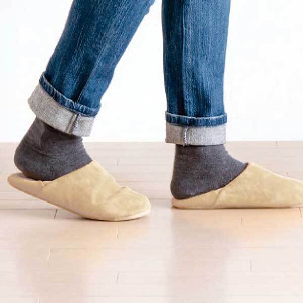 アルファックス 防災ルームシューズ ITSUMO ベージュM 510505(ベージュM)_画像3