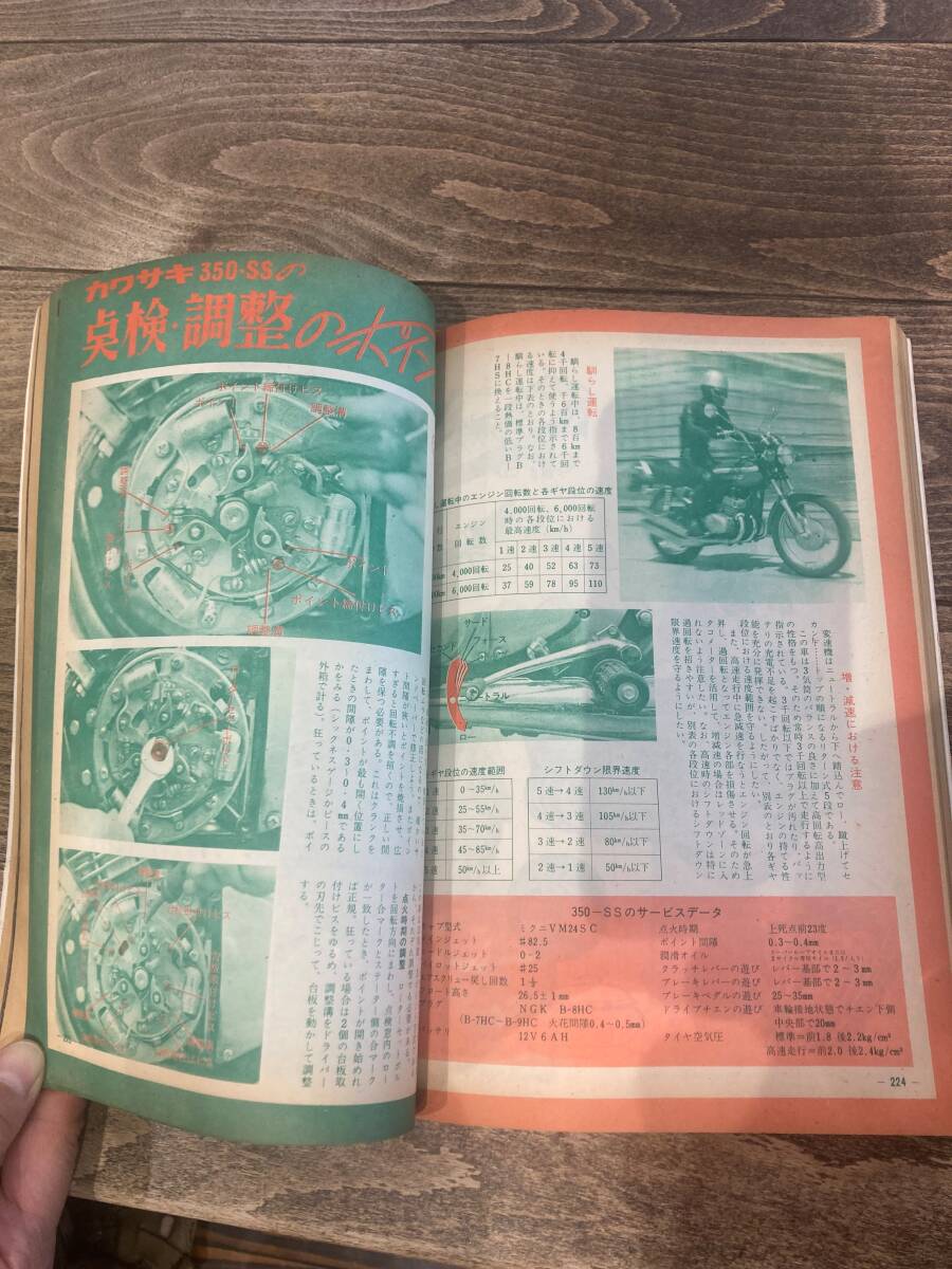 月刊オートバイ 1971年8月号 新車特集 !! カワサキ350SS S2 ・パーツリストなど　54年前の雑誌です。検） SS KH マッハ_画像5