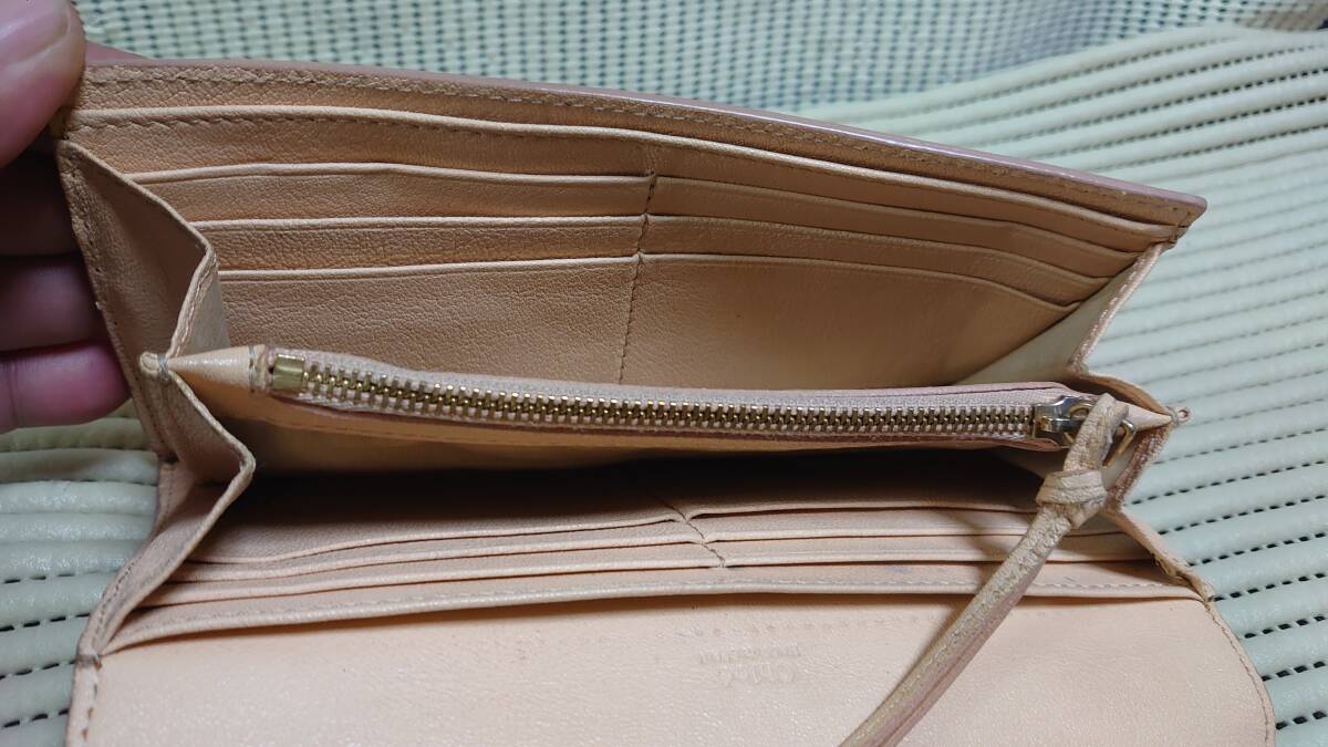 ブランドバッグ・財布等大処分：Chloe・クロエ本革長財布・外装美品、コインポケット難あり品_画像5