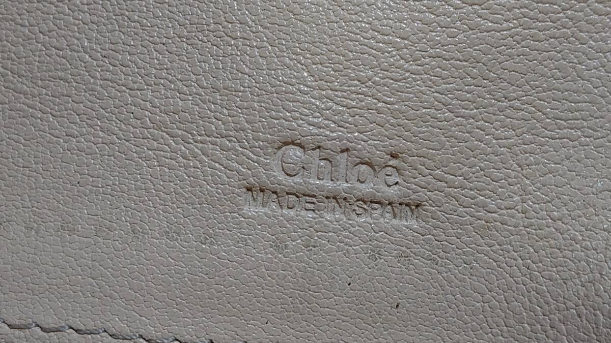 ブランドバッグ・財布等大処分：Chloe・クロエ本革長財布・外装美品、コインポケット難あり品_画像7