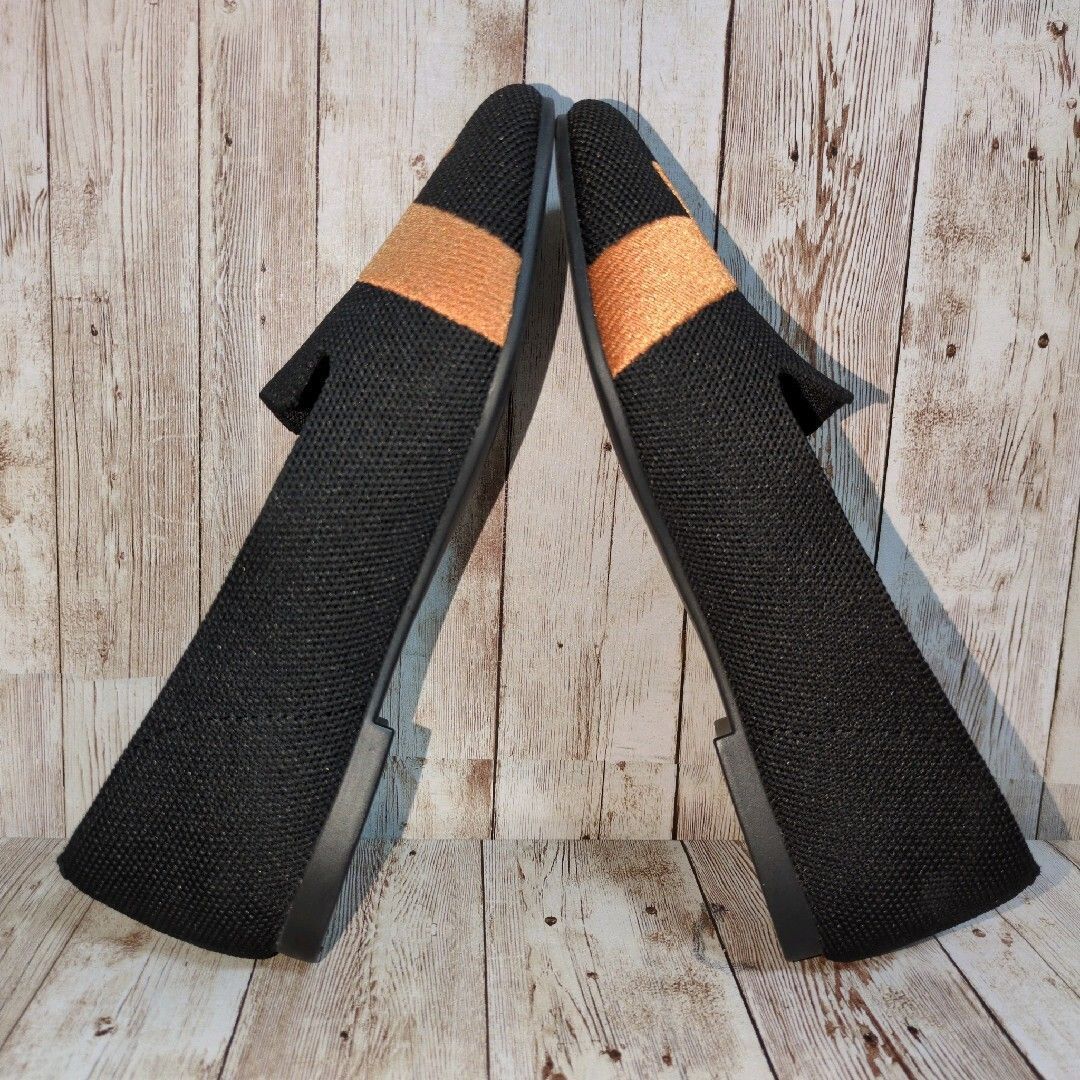 極美品【VIVAIA】Audrey☆ラウンドトゥ☆アニマル刺繍☆ローファー☆猫☆キャット☆フラット☆バレエシューズ☆パンプス☆黒☆EU35.5_画像5