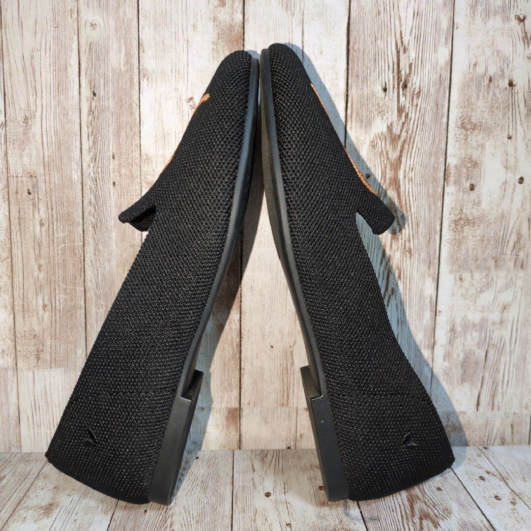 極美品【VIVAIA】Audrey☆ラウンドトゥ☆アニマル刺繍☆ローファー☆猫☆キャット☆フラット☆バレエシューズ☆パンプス☆黒☆EU35.5_画像6