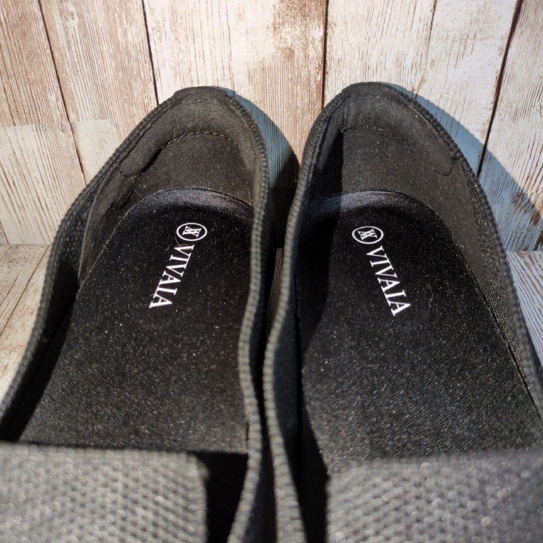 極美品【VIVAIA】Audrey☆ラウンドトゥ☆アニマル刺繍☆ローファー☆猫☆キャット☆フラット☆バレエシューズ☆パンプス☆黒☆EU35.5_画像9