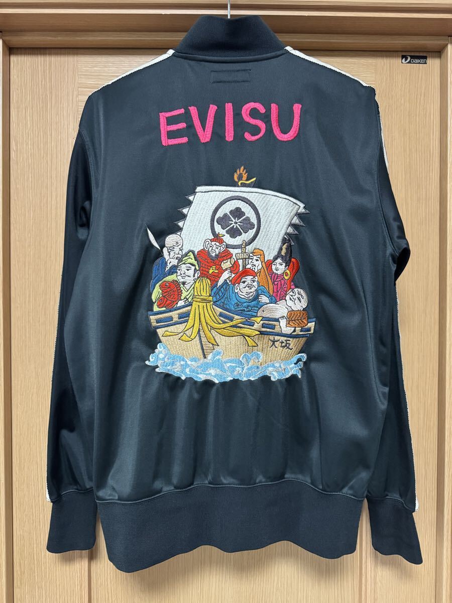 EVISU エヴィス 七福神刺繍ジャージ 黒 サイズ・42 YAMANE ヤマネ_画像1