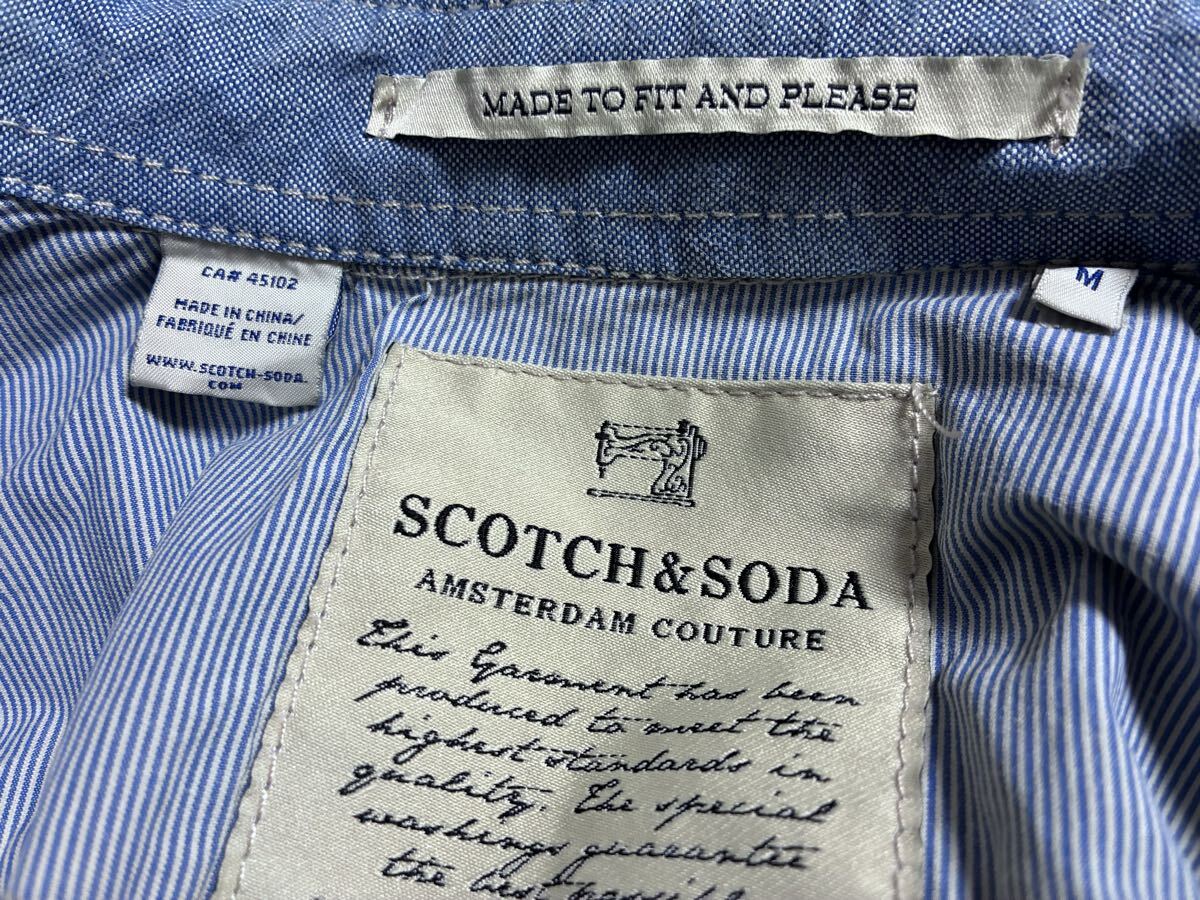 Scotch & Soda スコッチアンドソーダ 長袖ワークシャツ ストライプ　刺繍　エンブレム_画像7