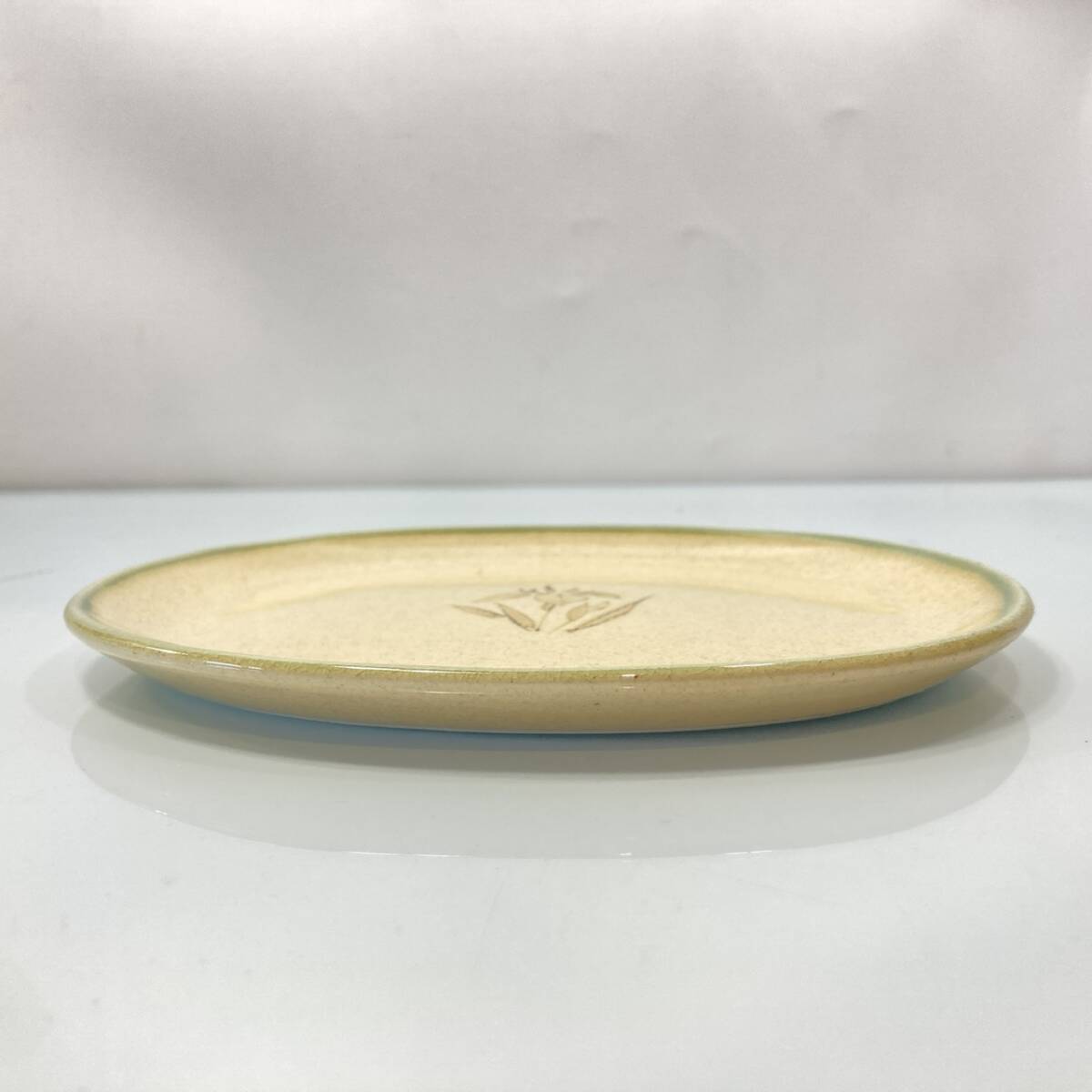 たち吉 黄瀬戸 小判皿５枚セット　[管理No.：S10811_F1_60]_画像8