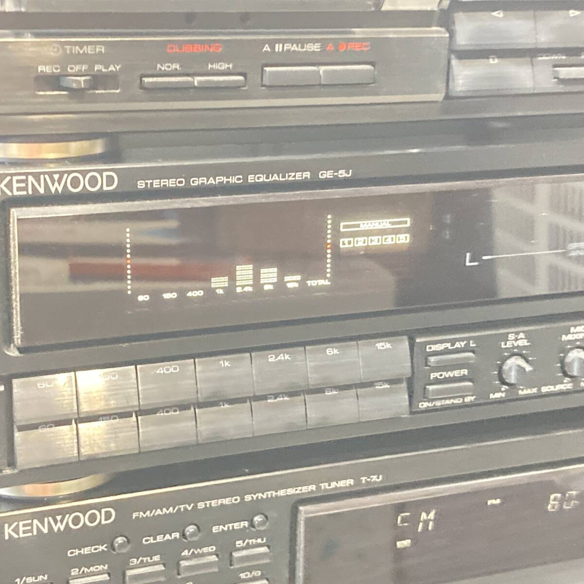 動作確認済 KENWOOD ケンウッド ROXY G5 ロキシーG５ コンポ アンプ 良音スピーカー CDプレーヤーのみジャンク　[管理No.：S10906_C1_200]_画像3